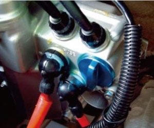 billet electric cap blue