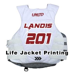 life jacket printing