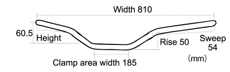 racing tapered handle bar (fat bar) racing tapered handle bar (fat bar)