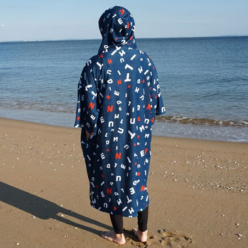 microfibered pull over towel hoodie navy microfibered pull over towel hoodie navy