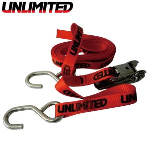 tie down belt with a stainless stopper