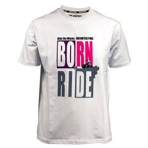 hybrid cotton unisex tee [born to ride]